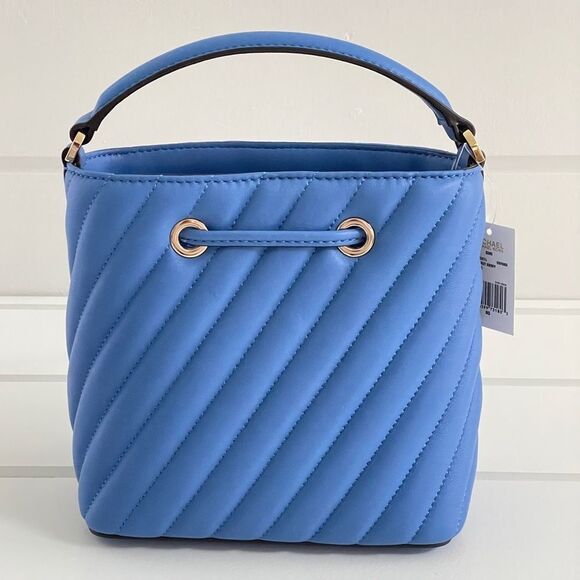 Michael Kors Suri Quilted Bucket Crossbody Bag New With Tags - Picture 7 of 10